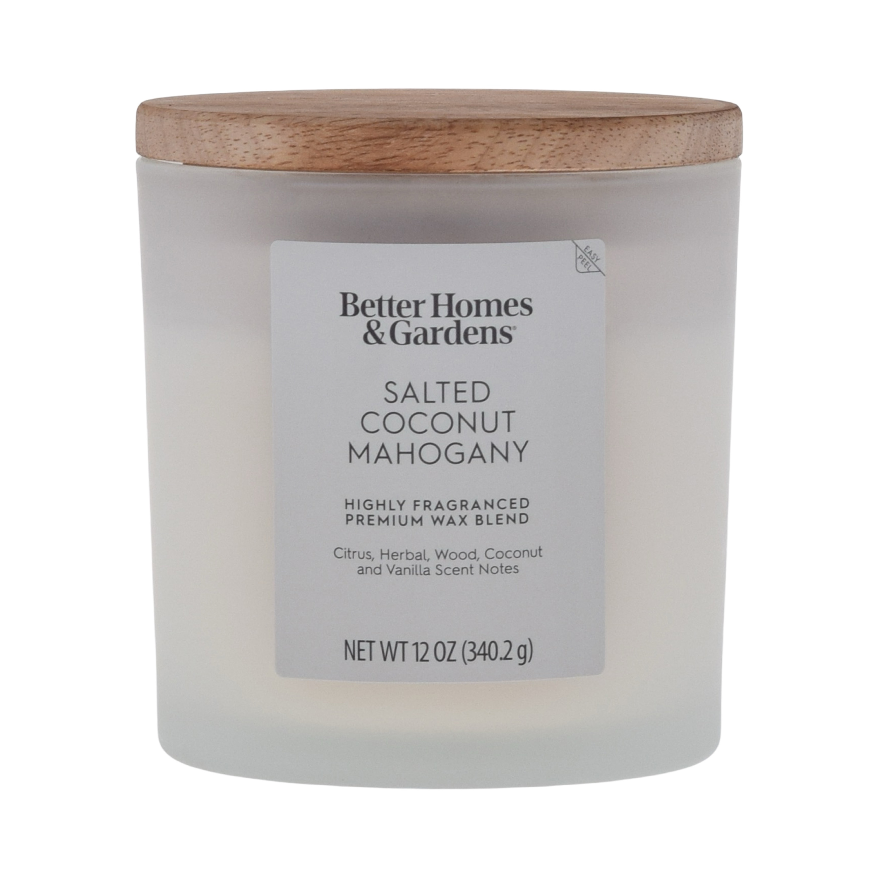 Better Homes & Gardens Salted Coconut Mahogany 2-Wick Candle, 12 oz photo 3