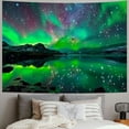 thumbnail image 2 of Shiartex SHRAPHY Northern Lights Tapestry, Beautiful Galaxy Night Starry Tapestry Mystical Aurora Borealis Lake Reflection Tapestry Wall Hanging for Bedroom Living Room Dorm Painting, 2 of 6