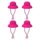 thumbnail image 4 of Tapas para pajitas reutilizables con cierre hermético de silicona para el hogar 4 Uds rosa, 4 of 9