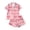 Pink&05#1230Y, variant on Garbnen Valentine Women's Pajama Sets Love Heart Graphic Short Sleeve Sleepwear Button Down Pjs Shorts Sleepwear Women