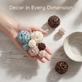 thumbnail image 4 of BlinkL Brown Valentine's Day Wicker Decorative Balls 36 Count, 4 of 6