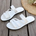 thumbnail image 3 of Xucatan Women's Patent Leather Sandals, Woven Strap Open Toe Platform Slides, Thick Sole Wrap Around Beach Slippers, Versatile Summer Casual Footwear Gift, 3 of 9