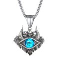thumbnail image 1 of Türkiye Devil Eye collar Dark Skull Blue Eye colgante joyería Ac Jacmel Jewelry JM, 1 of 5