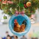 thumbnail image 2 of Adornos de bellota de animales del bosque, acogedores adornos navideños de bosque, decoración para árbol de Navidad, piña personalizada con sombrero rojo, adorno colgante de criatura del bosque, rega, 2 of 6