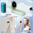 thumbnail image 5 of ATUPEN Portable Fan, 100 Speeds 3 IN 1 Handheld Mini Desk Fan for Travel Sport Outdoor Green, 5 of 6