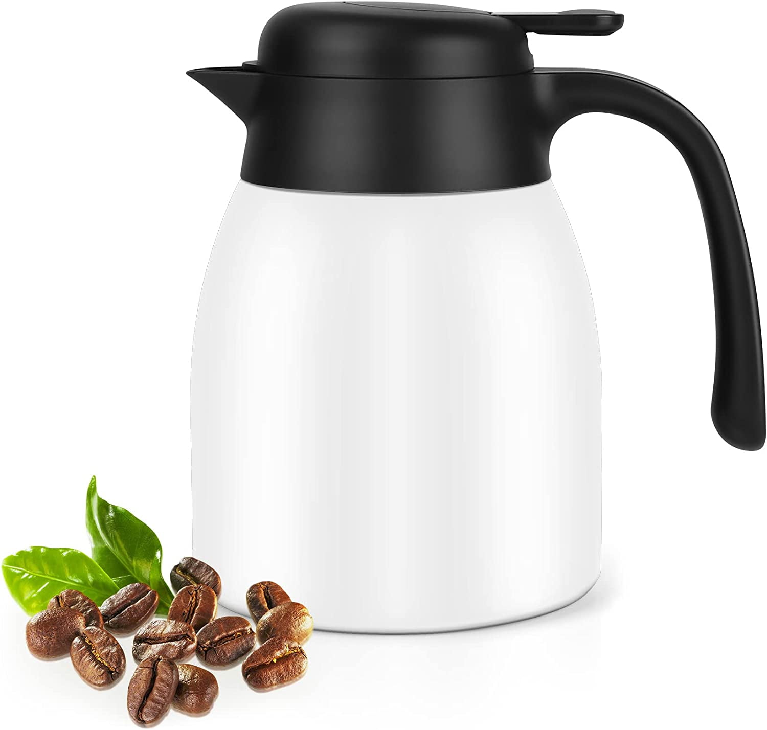 SSAWcasa Thermal Coffee Carafe 40oz Insulated Coffee Thermos,Stainless