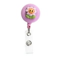 thumbnail image 3 of Bunblic 5-6pack ID Clip Reel Retractable Holder Flowers for Volunteers Students 5 Pcs, 3 of 8