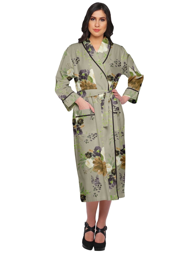 cotton printed dressing gown Mens Dressing Gown Cotton Polka Dot Navy