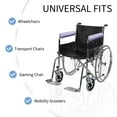 thumbnail image 4 of CAVENDY Memory Foam Wheelchair Armrest Pads, 2-Piece Set, Velvet Cover, Non-Slip, Washable, Universal Fit, 4 of 6