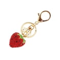 thumbnail image 1 of Moluckfu Charm Llavero De Fresa Roja Con Ideal Para De Y Llaves, 1 of 8