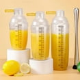 thumbnail image 3 of Clear Cocktail Shaker Set Cocktail Shaker and Measuring Jigger Set Drink Mixed Hand Shaker Tools for Bartending and Home Bar, 3 of 9