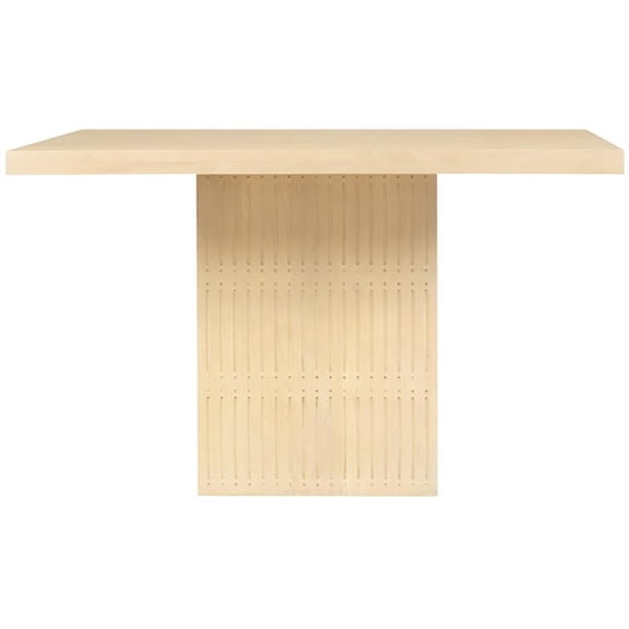 Sampson 60" Dining Table in Contemporary Aged Natural Finish on Solid Wood