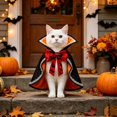 thumbnail image 3 of Pet Halloween Vampire Cape, Bat Bow Cosplay Cloak, Halloween Costume Outfit For Cats Small Dogs, 3 of 5