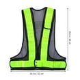thumbnail image 4 of Gilet de Sécurité Réfléchissant en Résille Haute Visibilité pour Cyclisme Construction Extérieure (Noir), 4 of 6