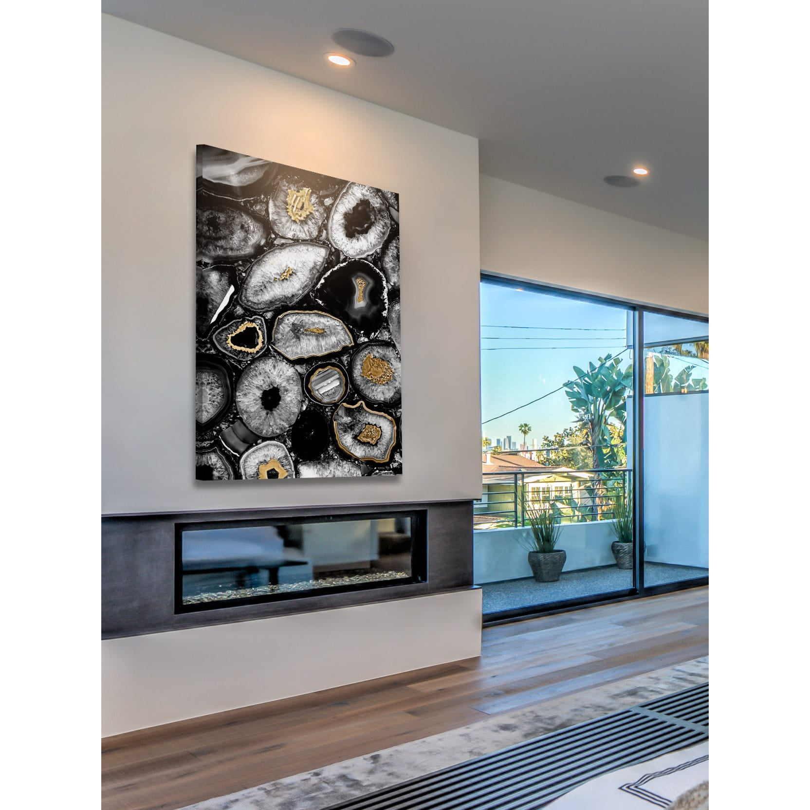 Marmont Hill - "Hints of Gold" Painting Print on Wrapped Canvas