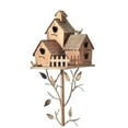 thumbnail image 3 of House Bird Nest Courtyard Decoration Outdoor Bird House Garden Decoration,Bird House Stakes for Outside with Pole, Metal Bird House with Pole, 3 of 5