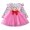 Pink, variant on Infant Toddler Baby Girl Valentine's Day Outfit Dress Striped Love Heart Tulle Tutu Skirt Party Princess Dresses