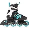 thumbnail image 1 of K2 Kinetic 80 Patines en línea para mujer, negro/turquesa, 8,5, 1 of 3