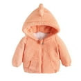 thumbnail image 4 of Godderr Toddler Kids Fleece Jacket Winter Warm Coat for Girls Boys 9M-5Y Baby Zipper Long Sleeve Newborn Thick Winter Outerwear, 4 of 6