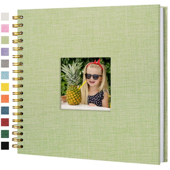 Álbum de fotos Hiwhy, álbum de recortes, lino, 25 x 25 cm, 40 páginas