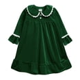 thumbnail image 1 of Pijamas de Navidad, conjuntos de ropa para niños, ropa de dormir para niñas, camisón de terciopelo para niños, manga larga + Pantalones, monos para niños, traje de bebé, 1 of 4