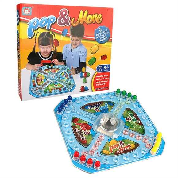 kjfeif Clearance Board Game and Board Game Board Game and Hop Classic Board Game for 2 4 Players Classic Game Montessori Preschool Learning Educational Toy for Toddler 3 4 5 6 7 8+ Year Old