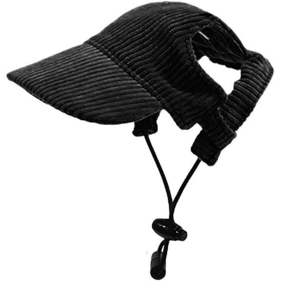 Dog Baseball Cap, Dog Cat Summer Beach Visor Hat with Ear Holes, Adjustable Puppy Sunbonnet Headdress