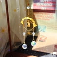 thumbnail image 3 of Wind Chime Crystal Catcher Piedra Natural Estrella Luna Prisma Ornamento (Amarillo) Wdftyju Para estrenar, 3 of 8