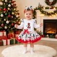 thumbnail image 2 of Enyan Baby Girls My First Christmas Outfit Newborn Infant 1st Xmas Princess Tutu Romper Dress + Headband 2Pcs Clothing Set, 2 of 4