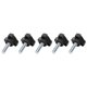 thumbnail image 4 of 5Pcs M8 28mm Tightening Screw ABS Plastic Triangular Shape Head Hand Knob Screw Fastener, 4 of 5
