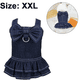thumbnail image 2 of Dinheiro Vestidos para perros pequeños Ropa de niña Vestido de mezclilla para perros Faldas para cachorros Vestido de mezclilla con lazo de verano para perros, 2 of 8