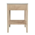 thumbnail image 2 of Mayfair 1 Drawer Wood and Marble Nightstand in Light Brown  5751455, 2 of 7