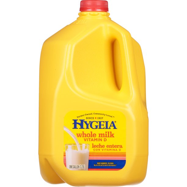 Hygeia Dairy Whole Milk with Vitamin D, Milk Gallon 1 Jug