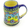 thumbnail image 1 of Polish Pottery 26 oz Beer Mug (Sweet Emotions Theme) Signature UNIKAT Hand Painted in Boleslawiec, Poland + Certificate of Authenticity, 1 of 6