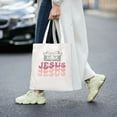 thumbnail image 3 of VIVACITE Christian Tote Bags for Women Vintage Canvas Tote Bag for Women Bible Tote Bags for Women Christian Gifts for Women Faith Bible Carrier Church Bags for Women with Jesus Art 6, 3 of 6