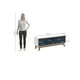 thumbnail image 4 of Rack TV Kappesberg 136 cm Blanco/Azul 3 Puertas, 4 of 9