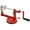 🔥 Red_New#1194, variant on Manual Potato Spiralizer Rotating Cutter | Hand Crank Potato Tower Machine | Stainless Steel Blades | Red Plastic | Coiled Curly Fry Maker | Safe Stable Base | Compact | 1 Piece | 10.83x5.31x3.94 in
