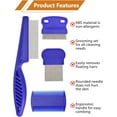 thumbnail image 2 of Flea Comb for Cats Dogs, 6 Pack Pet Lice Comb Set Pet Grooming Pets for Small, Medium & Large Pets (Blue), 2 of 10