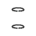 thumbnail image 4 of Wweixi Unique Fashionable Beaded Cross Bracelets For Trendsetters Comfortable To Wear volcanic stone 2Set, 4 of 6
