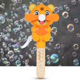 thumbnail image 4 of Bubble Maker Fan Mini Portable Cute Cartoon Tiger Hand Press Summer Funny Bubble Toy Fan for Children, 4 of 10