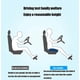 thumbnail image 4 of Car Booster Seat Cushion For Adults, Increases Field Of View 12 Cm, Breathable Mesh, Posture Support, 40x40x12 Cm, Black, 4 of 5
