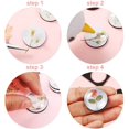 thumbnail image 3 of 72 Pieces Crafts Magnets Glass Set Round Fridge Magnets with Adhesive Backing and Transparent Clear Glass Cabochons for DIY Refrigerator Magnets Crafts Pendants (0.8 Inch, 1 Inch, 1.2 Inch), 3 of 7