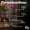 thumbnail image 4 of Maceta Decorativa De Cerámica Esmaltada Para Orquídea Flor de Loto Rosa, 4 of 4