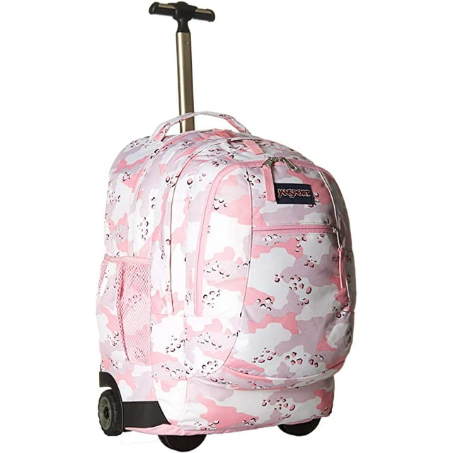 JanSport Driver 8 Rolling Backpack - Wheeled Travel Bag with 15-Inch Laptop Sleeve (Camo Crush)