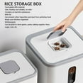 thumbnail image 4 of Contenant de Rangement pour Riz, Contenant à Riz Hermétique, Grand Contenant Empilable pour Grains Bacs de Rangement pour Aliments avec Couvercles pour Farine Sucre Grains Réfrigérateur Congélateur Armoire, 4 of 7