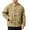 Khaki, variant on Gfyviroh Chore Coat for Men Oversized Lightweight Utility Jacket Button Front Collarless Outdoor Jackets with Pockets