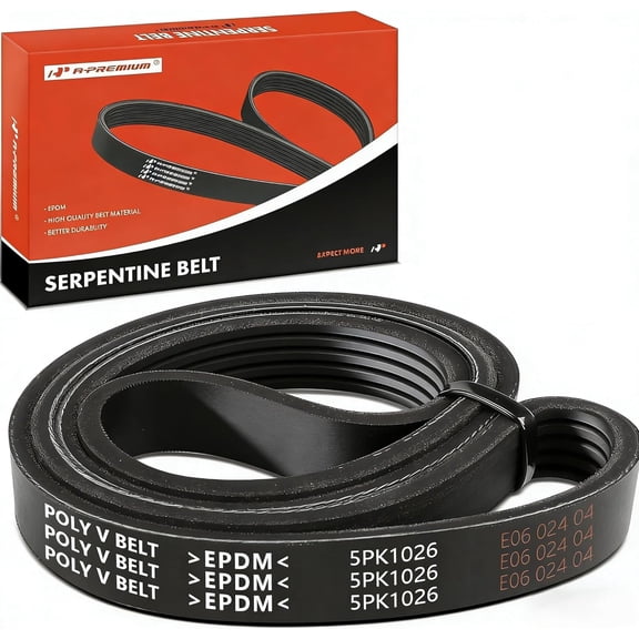 A-Premium Engine Serpentine Drive Belt Compatible with Chevrolet Equinox 2010-2017, HHR 2007, Cobalt 2007 2010, Orlando & GMC Terrain & Buick LaCrosse, Verano, Regal & Pontiac G5, 2.0L 2.2L 2.4L