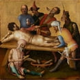 thumbnail image 2 of Stefan Lochner 20x20 Gold Ornate Framed and Double Matted Museum Art Print Titled - Martyrdom of St Bartholomew (After 1435), 2 of 4