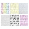 thumbnail image 1 of kusrkot 5x6 Sheets 3D Holographic Letters Nail Stickers Colorful Word for Women Girls, 1 of 9
