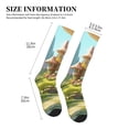 thumbnail image 2 of Lsque Cute Mushroom Town A Pattern Sport Compression Socks for Men & Women 15-20 mmHg Knee High Nurse Pregnant Running Medical and Travel Athletic, 2 of 6